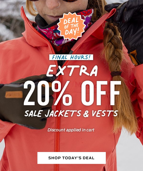 Shop 20% Off Sale Jackets & Vests Today Only