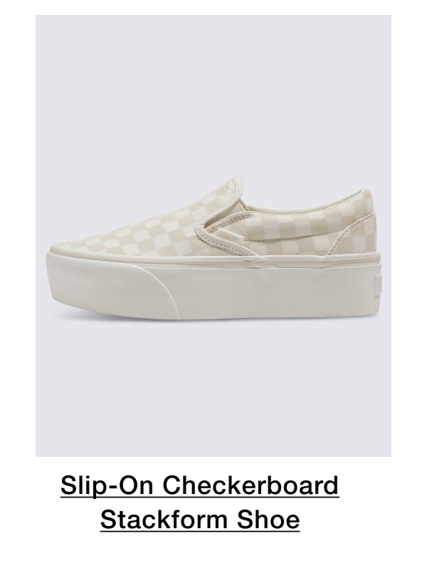 Classic Slip-On Checkerboard Stackform Shoe