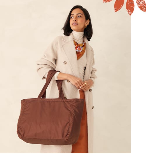 Shop Knollton Tote Bag in Cinnamon