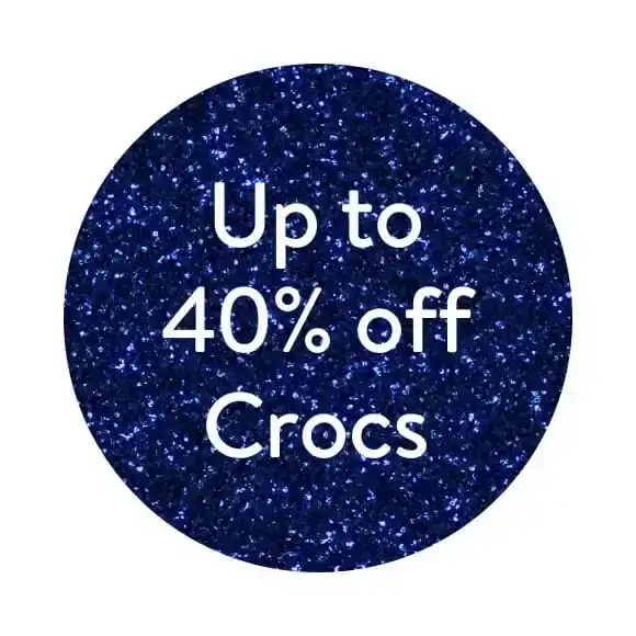 Up to 40% off Crocs