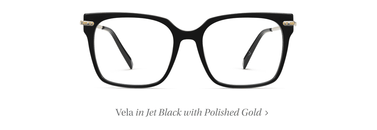 Vela eyeglasses in Jet Black