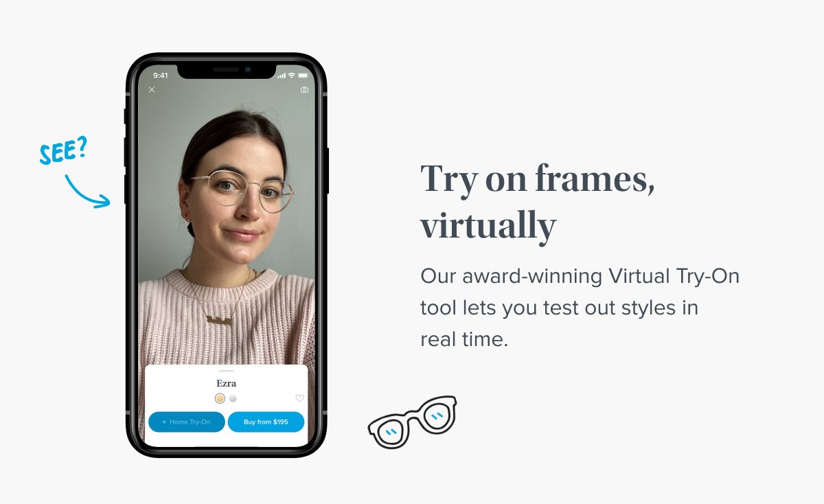 Try on frames, virtually
