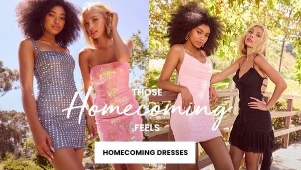 Those Homecoming Feels. Shop Homecoming Dresses. Banner