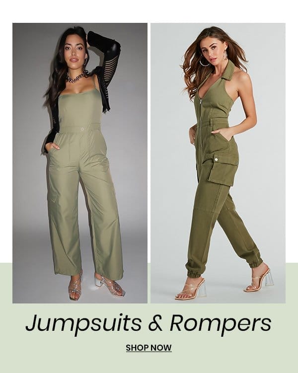 Jumpsuits & Rompers. Shop Now.