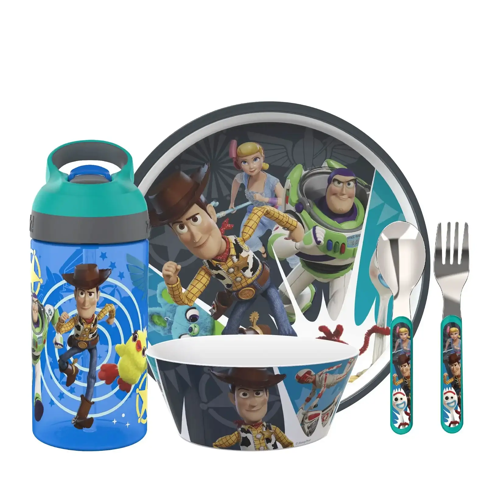 Image of Mealtime 5 Piece Set with Water Bottle