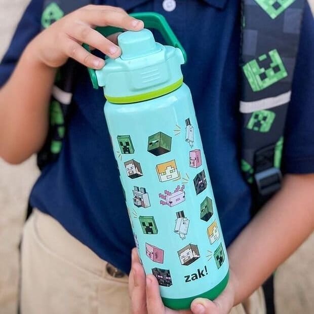 Minecraft kids water bottle