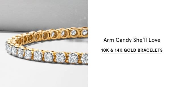 10K & 14K Gold Bracelets >