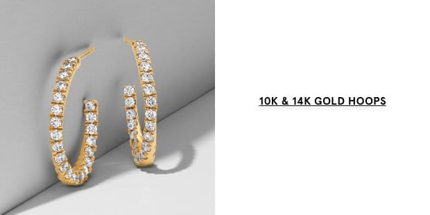 10K & 14K Gold Hoops >