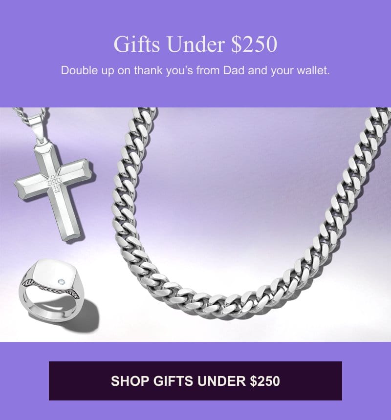 Shop Gifts Under \\$250 >