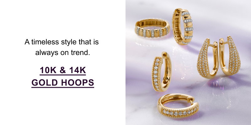 Shop 10K & 14K Gold Hoops >