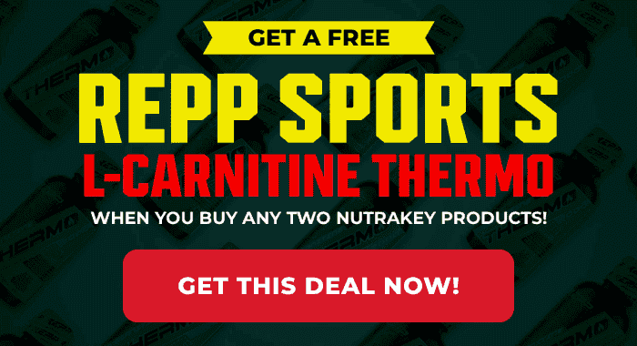 GET A FREE REPP SPORTS L-CARNITINE THERMO WHEN YOU BUY ANY TWO NUTRAKEY PRODUCTS! GET THIS DEAL NOW!