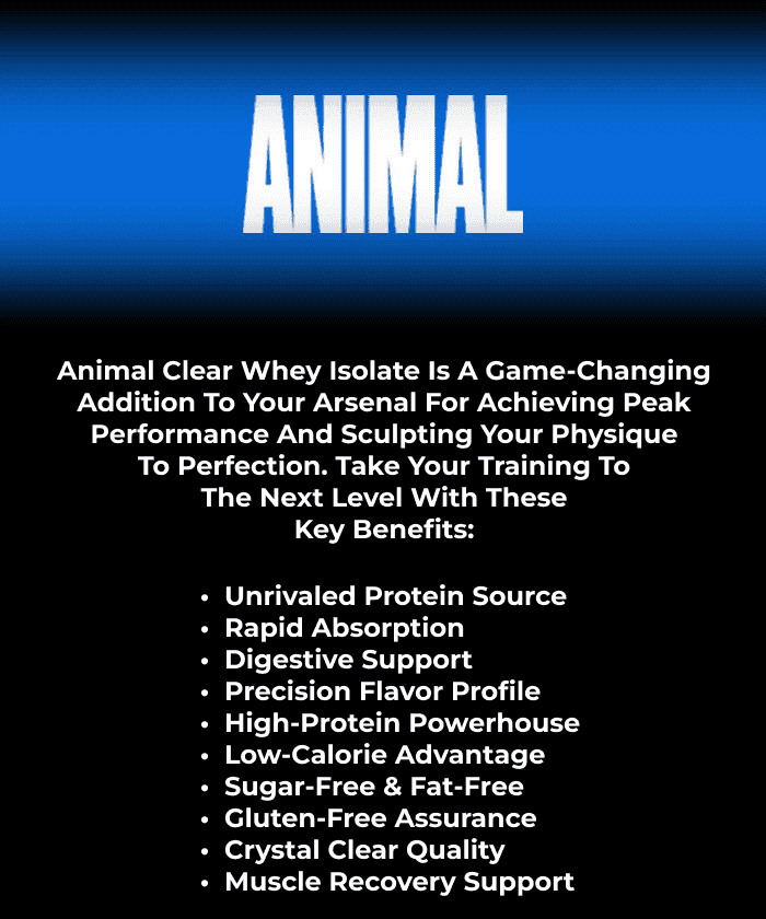 ANIMAL CLEAR WHEY ISOLATE