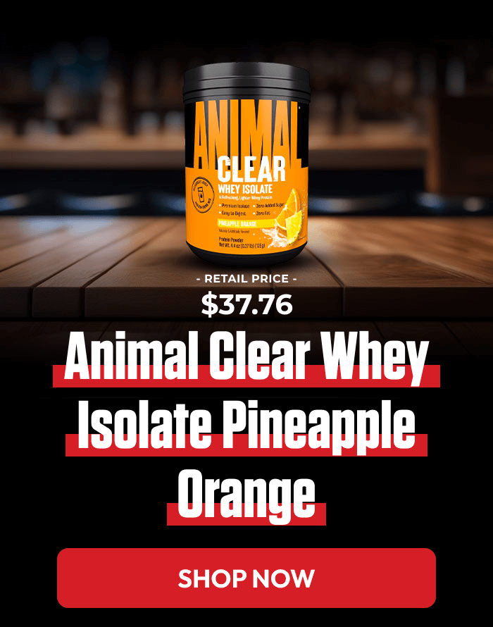 ANIMAL CLEAR WHEY ISOLATE PINEAPPLE ORANGE