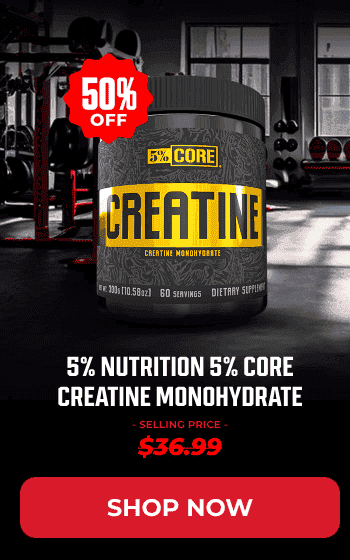 5% NUTRITION 5% CORE CREATINE MONOHYDRATE