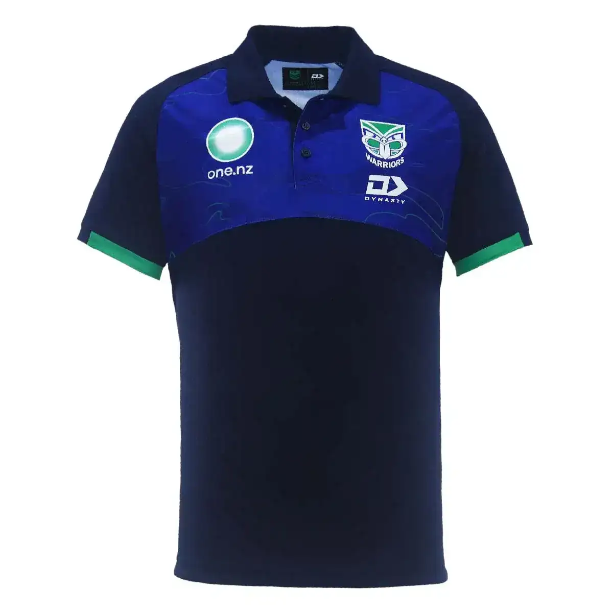 Image of Dynasty New Zealand Warriors 2024 NRL Mens Media Polo Shirt