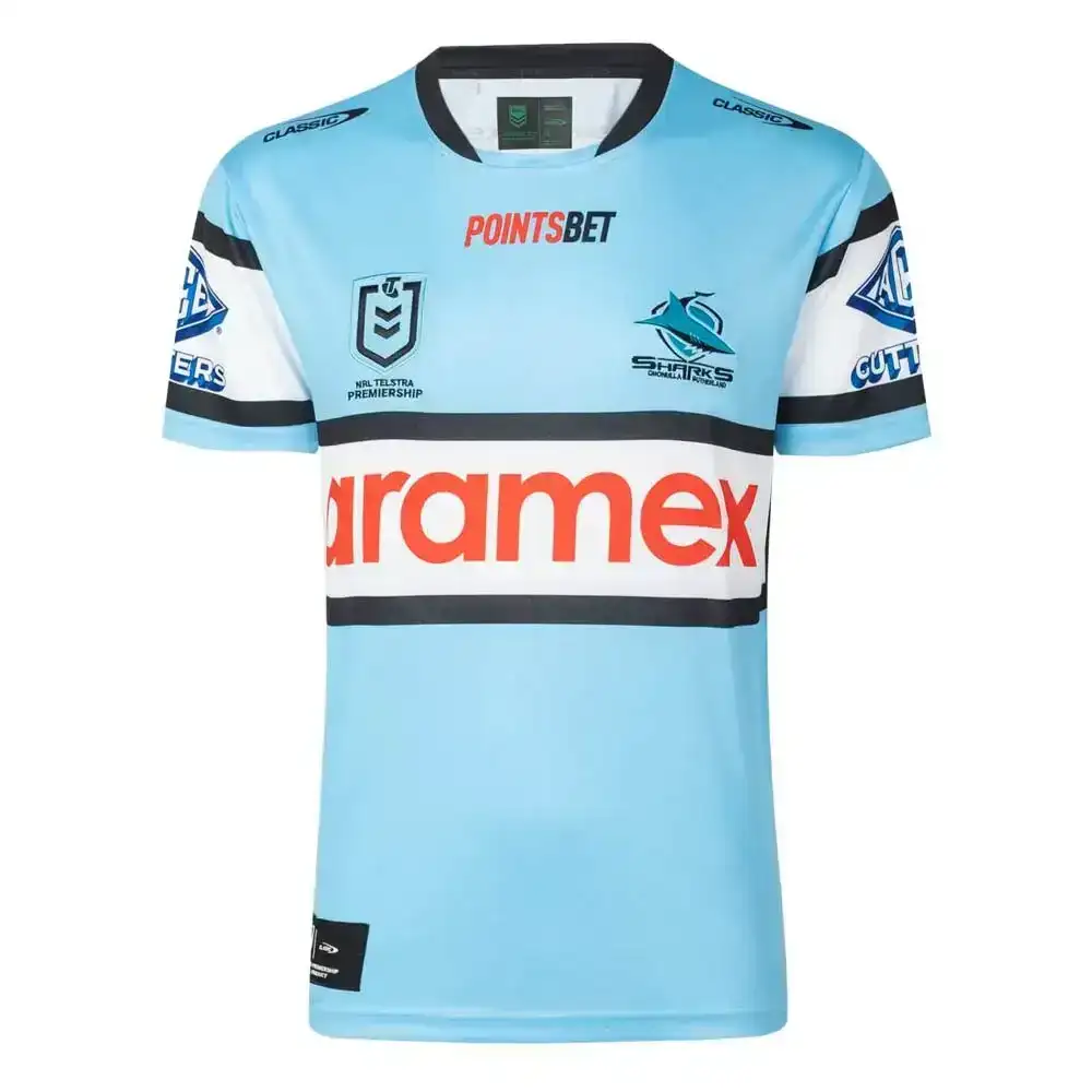 Image of Classic Cronulla Sharks 2023 NRL Mens Home Jersey