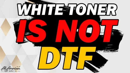 White Toner is not DTF