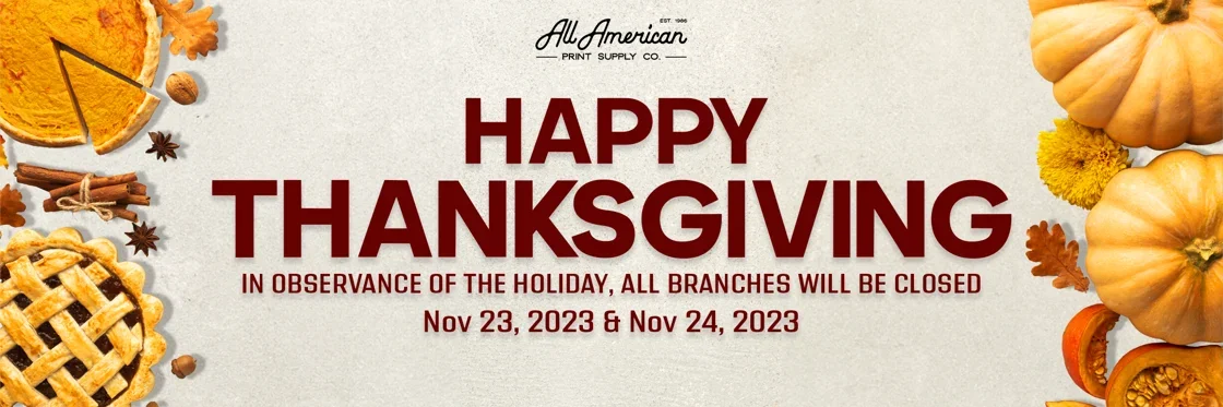 Thanksgiving we are closed banner PC