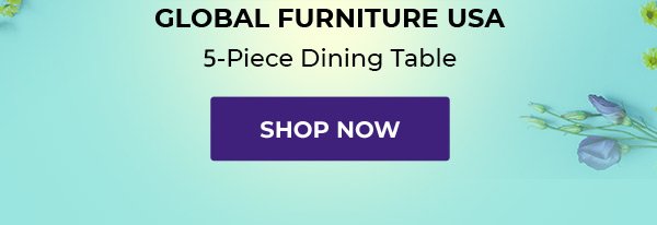 GLOBAL FURNITURE USA 5-Piece Dining Table