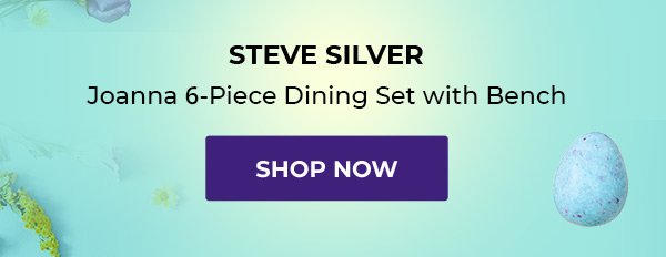 STEVE SILVER Joanna 6-Piece Dining Set with Bench