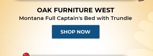 OAK FURNITURE WEST Montana Full Captain's Bed with Trundle