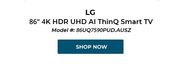 LG 86" 4K HDR UHD AI ThinQ Smart TV