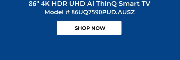 86" 4K HDR UHD AI ThinQ Smart TV