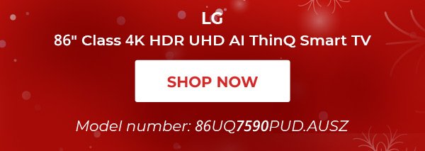 LG 86" Class 4K HDR UHD AI ThinQ Smart TV