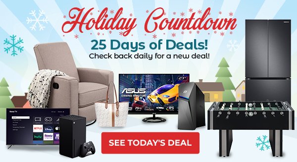 25 days of deals. Check back daily for a new deal.