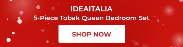 IDEAITALIA 5-Piece Tobak Queen Bedroom Set