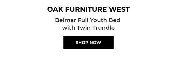 OAK FURNITURE WEST Belmar Full Youth Bed with Twin Trundle