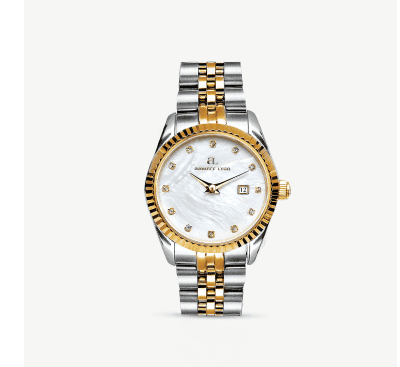 Mini Two Tone Pearl Link Belgravia 30 Watch