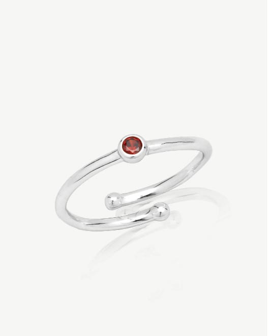 Sterling Silver Birthstone Ring