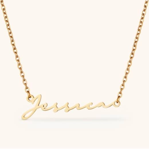 signature name necklace