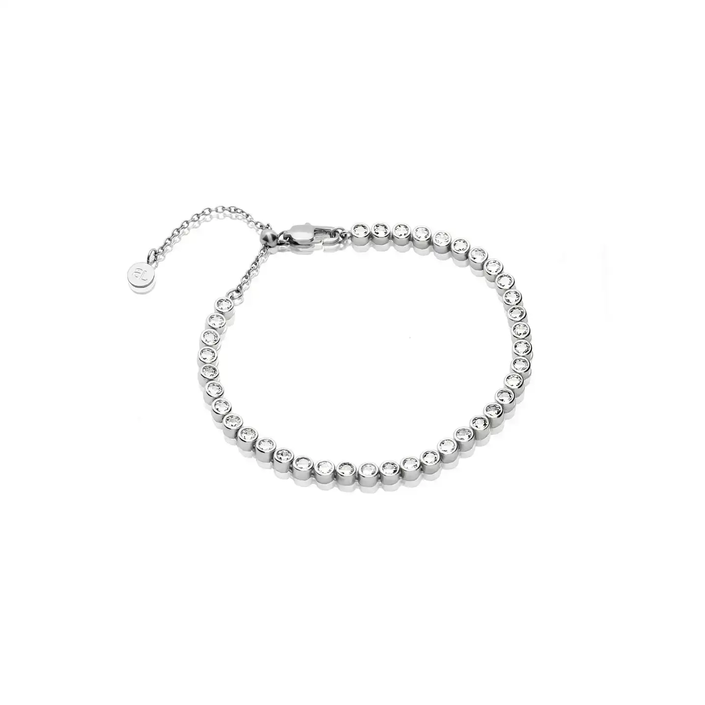 Image of Round Cut Tennis Bracelet (Silver)