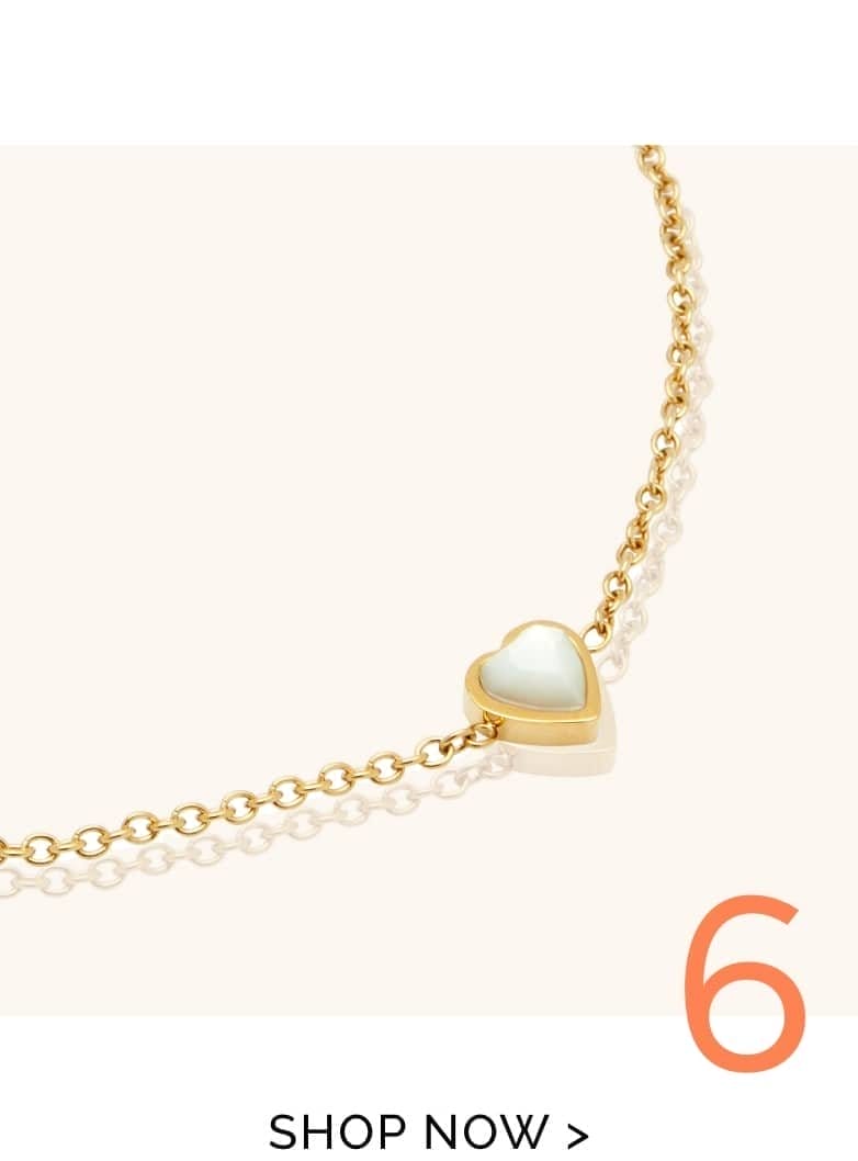 Mini Heart Birthstone Bracelet