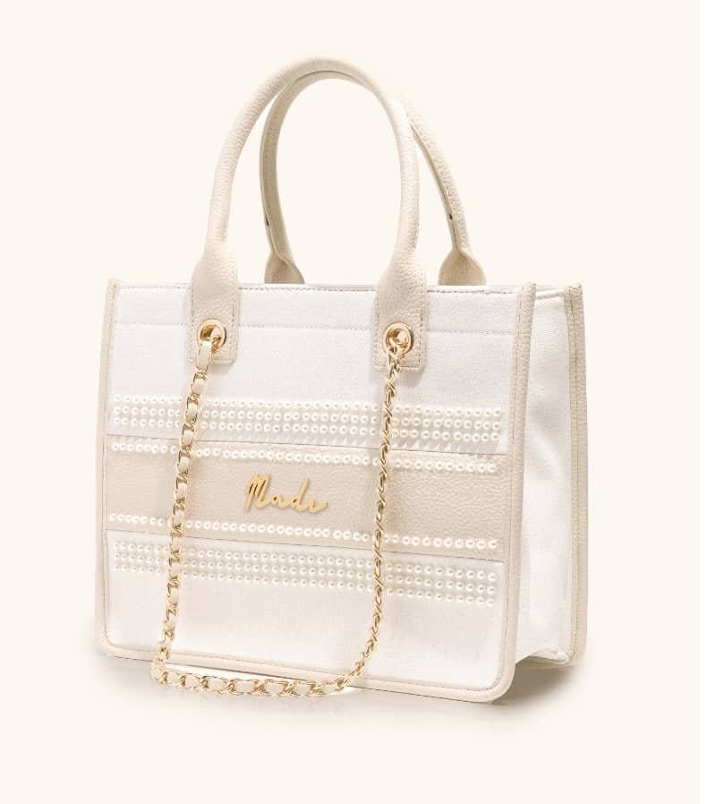 Mini Pearl Canvas Resort Bag