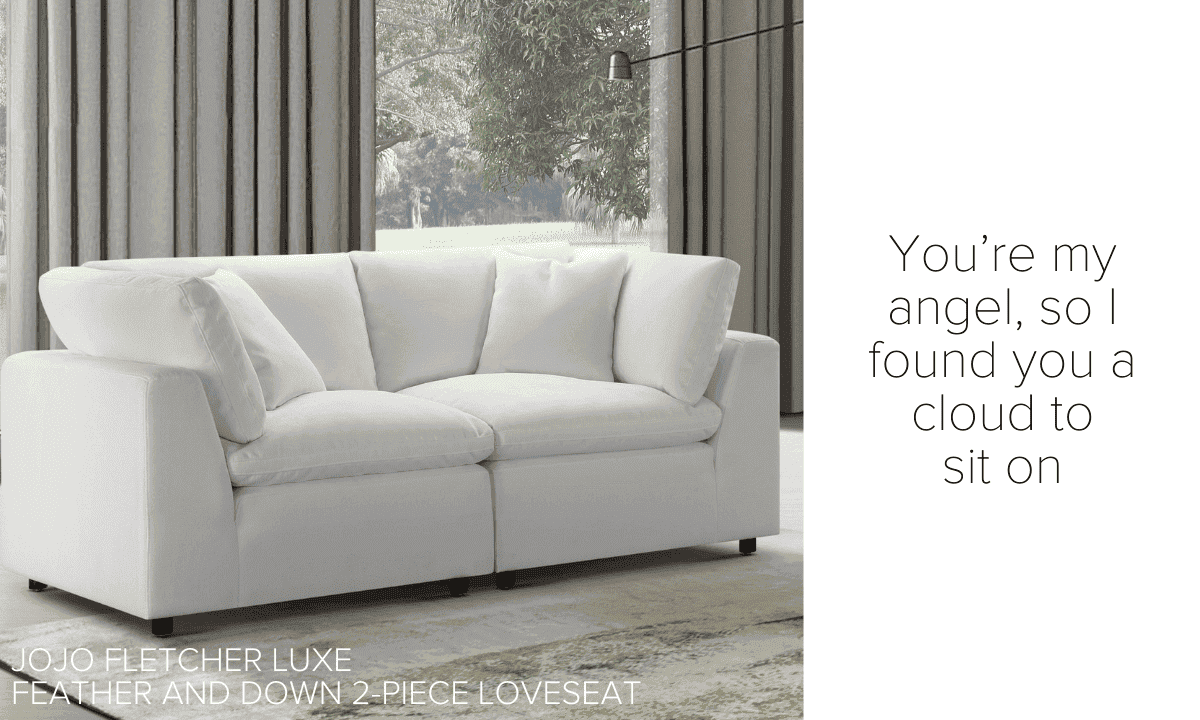 Luxe Feather & Down Loveseat