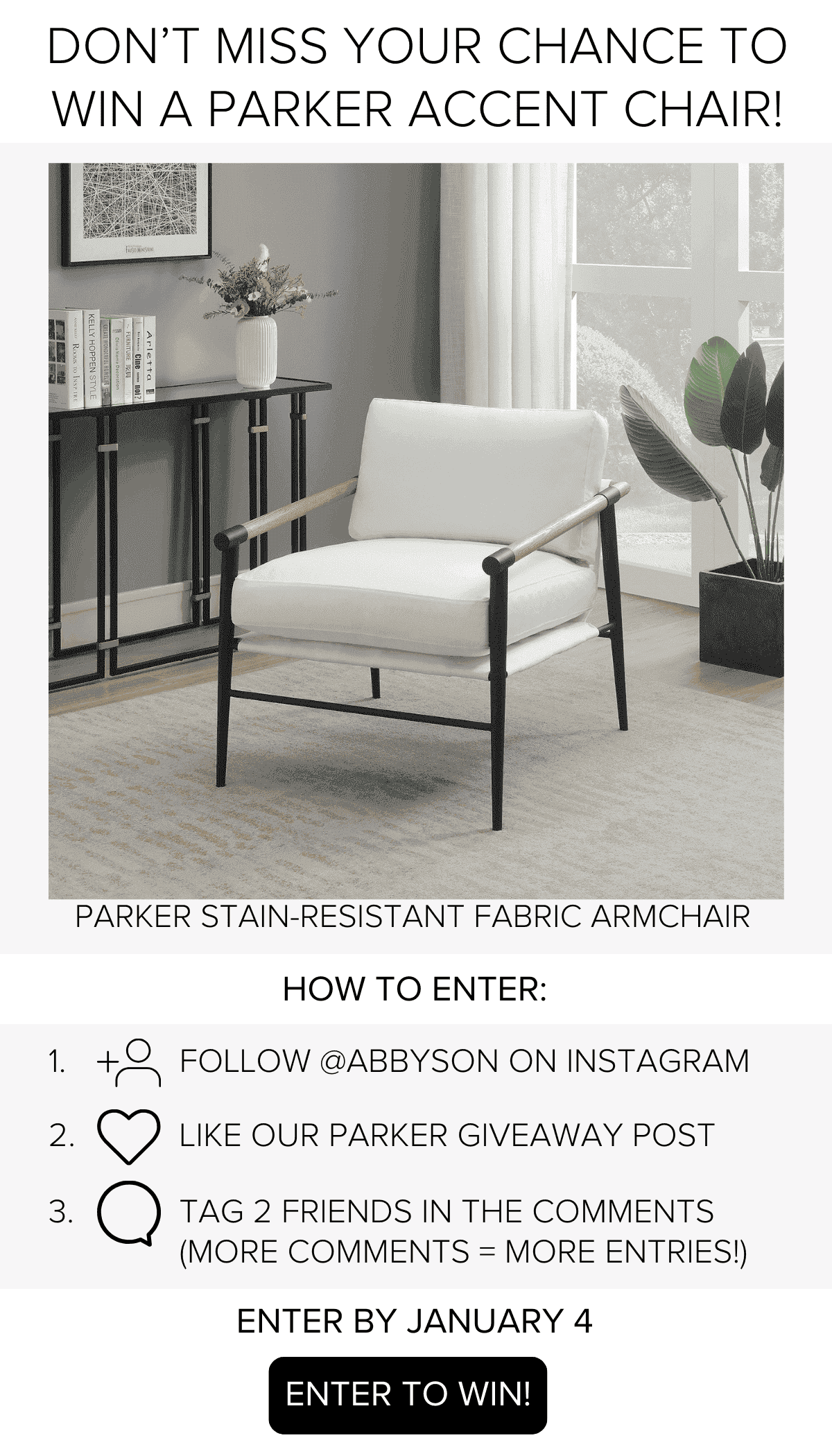 Parker Armchair Giveaway