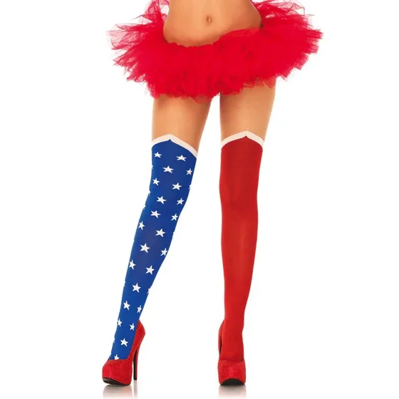 Patriotic Hero Opaque Tights