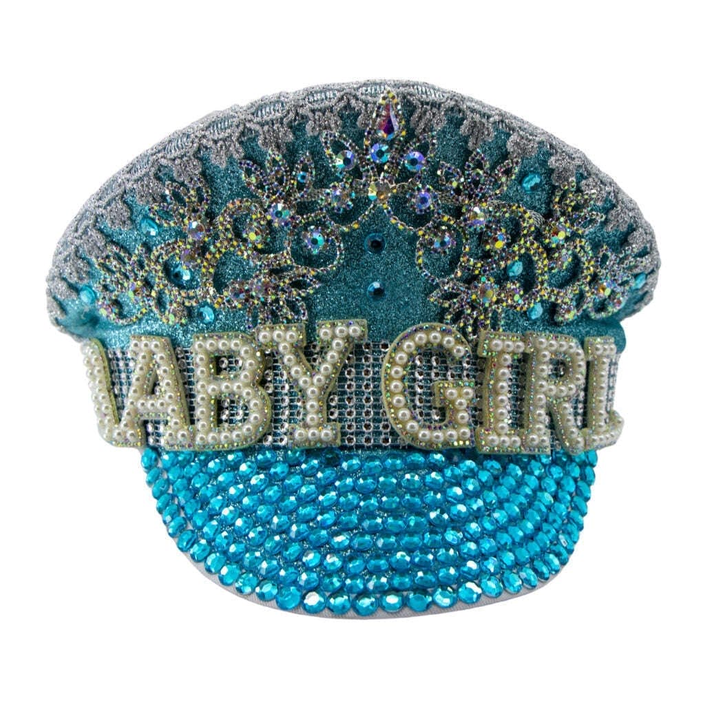 Baby Girl Rhinestone Police Hat