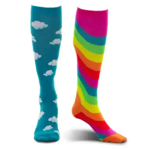 Knee-High Rainbow Socks