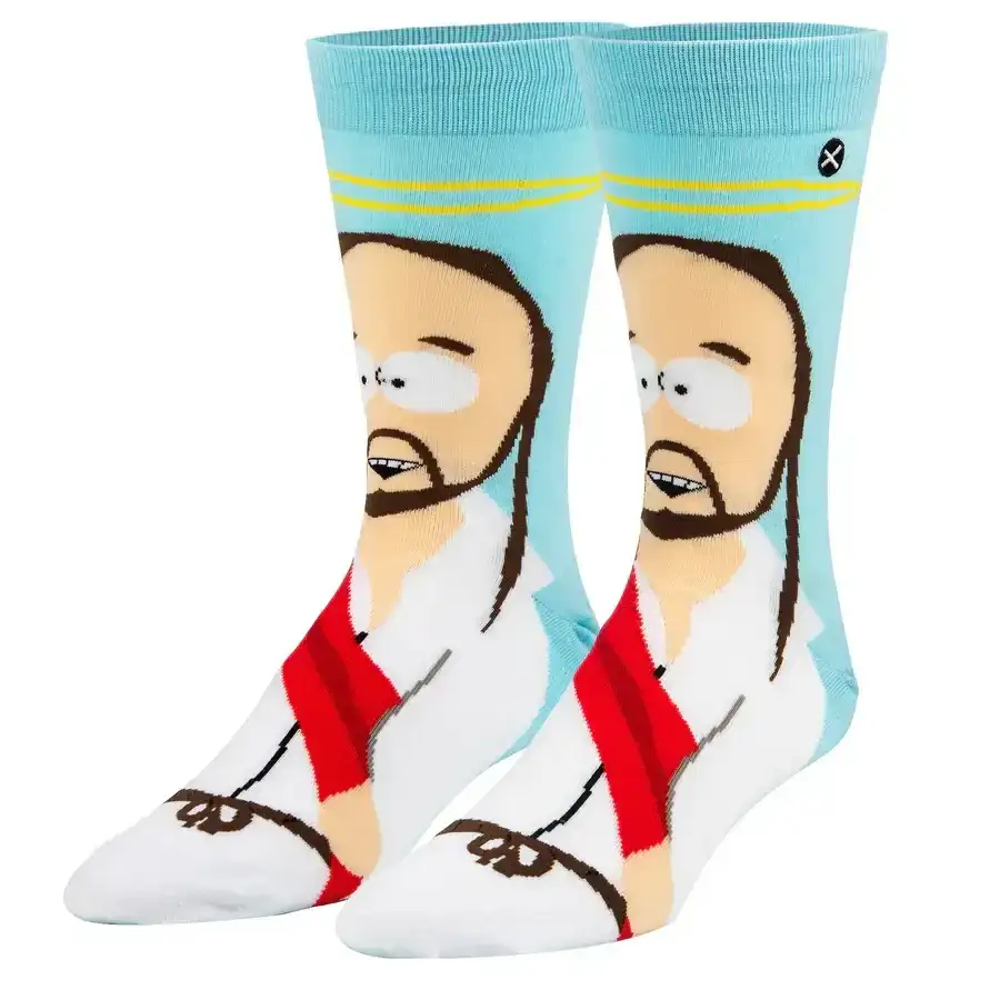 South Park Jesus Crew Length Socks