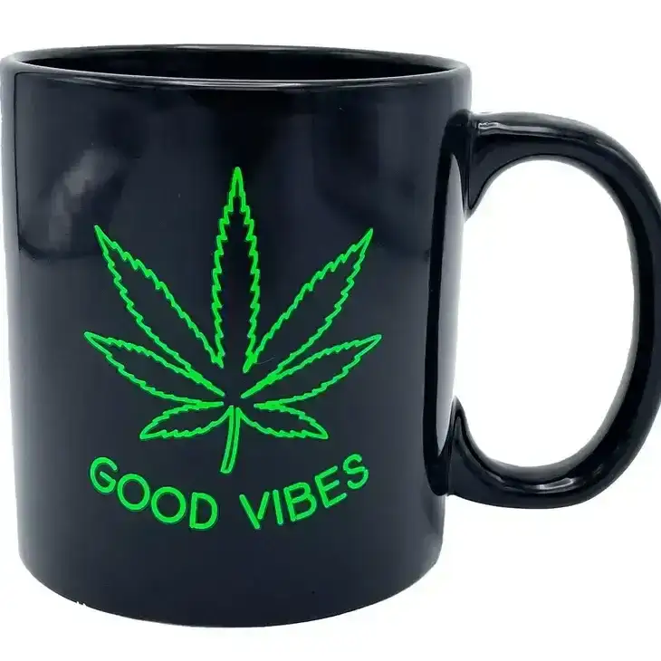 Good Vibes Giant Blacklight Mug