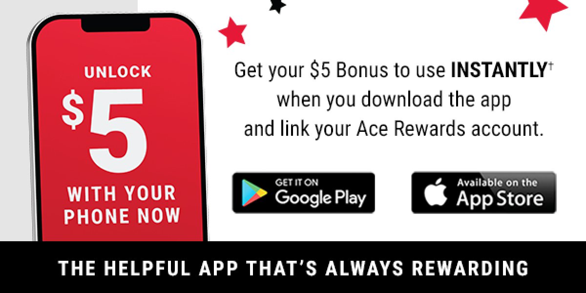 \\$5 download bonus in our new app when you link your Ace Rewards account