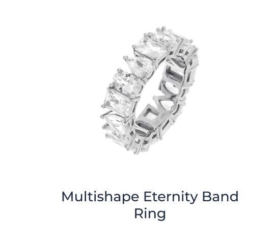 Multishape Eternity Band Ring