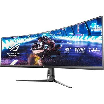 Asus ROG Strix XG49VQ 49" 32:9 Super Ultra-Wide 144Hz Curved VA HDR LCD Gaming Monitor with Adaptive-Sync/FreeSync & Built-In Speakers