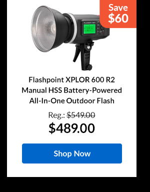 Flashpoint XPLOR 600 R2 Manual HSS Battery-Powered All-In-One Outdoor Flash