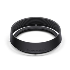 Leica Aluminum Lens Hood for Q Series Digital Camera, Black Anodized Finish