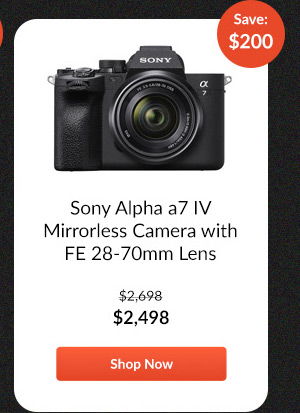 Sony Alpha a7 IV Mirrorless Camera with FE 28-70mm Lens